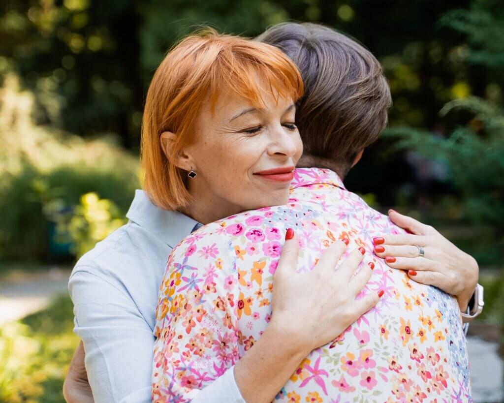 mental health support hug